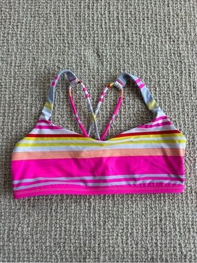 Lululemon striped sports bra